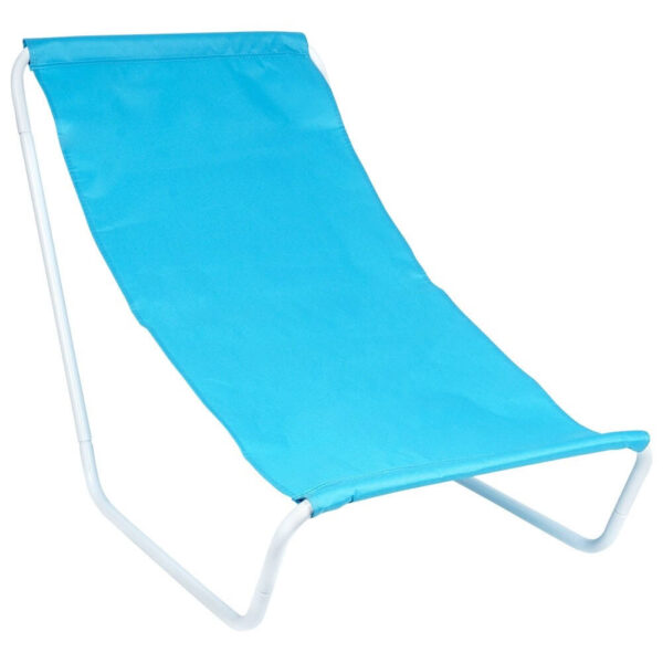 Scaun pliabil de plaja 86 x 51.5 x 60cm albastru - imagine 2