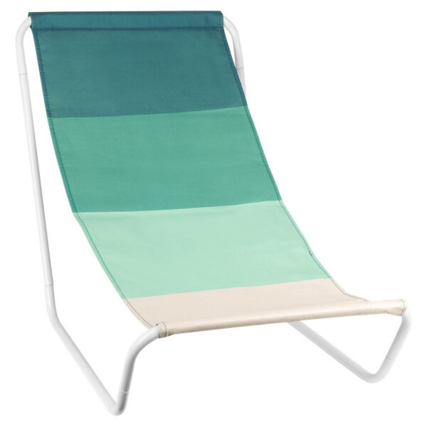 Scaun pliabil de plaja 86 x 51.5 x 60cm verde - imagine 3