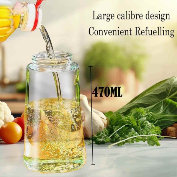 2 în 1 - Sticlă pulverizator pentru ulei, 470 ml - imagine 4