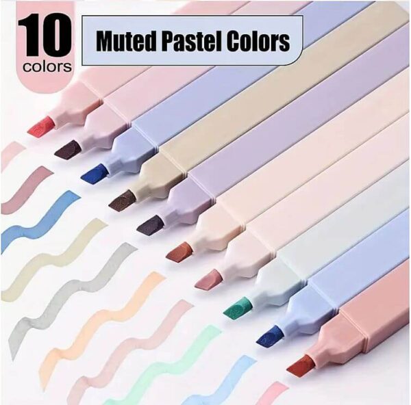 Set pixuri, markere, pastelate estetice cu capac 12 bucăți - imagine 7