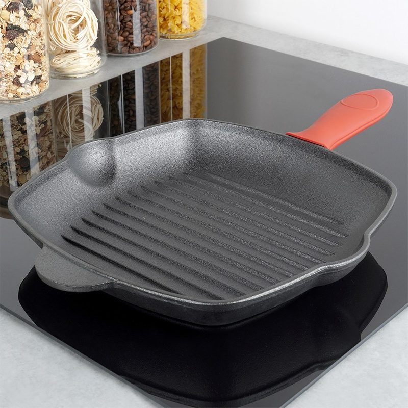 Tigaia grill pătrată din fontă CAST LINE 28×28 cm