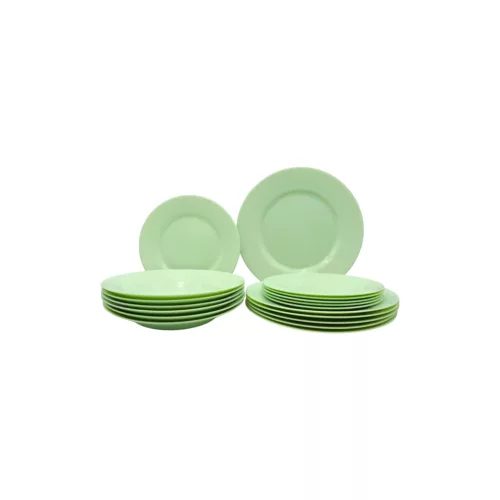 Set veselă PLUMI 18 piese – Paradise Green