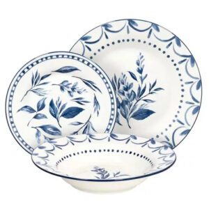 Set veselă porțelan Tognana Olimpia „Blue Loira” – 18 piese