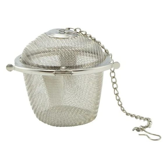 Bilă pentru condimente / infuzor de ceai din inox 8,5 cm – pentru ceai, vin fiert și supe