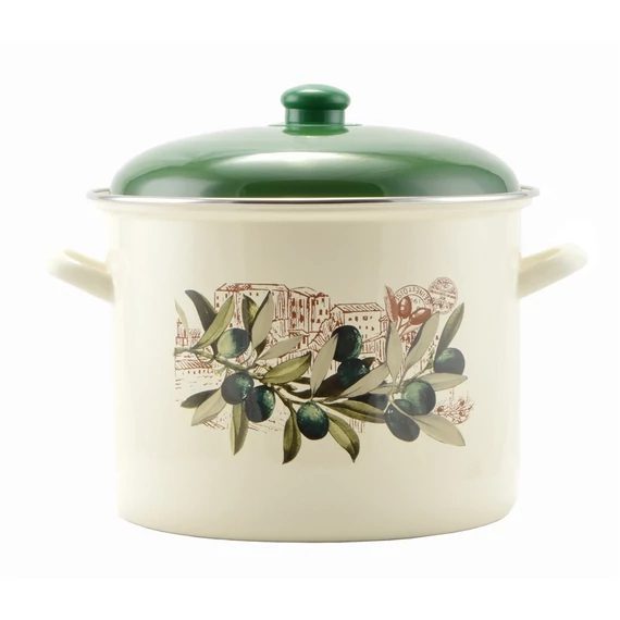 Oală emailată Oliva 5,2 L, 20 cm, cu capac