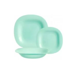 Set de farfurii Luminarc Carine Turquoise 18 piese – sticlă securizată