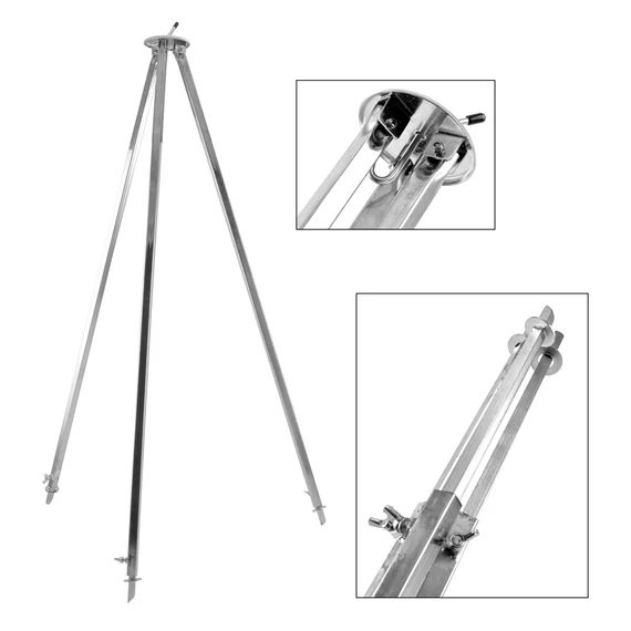 Suport pentru ceaun reglabil 101 - 184 cm - oțel inoxidabil