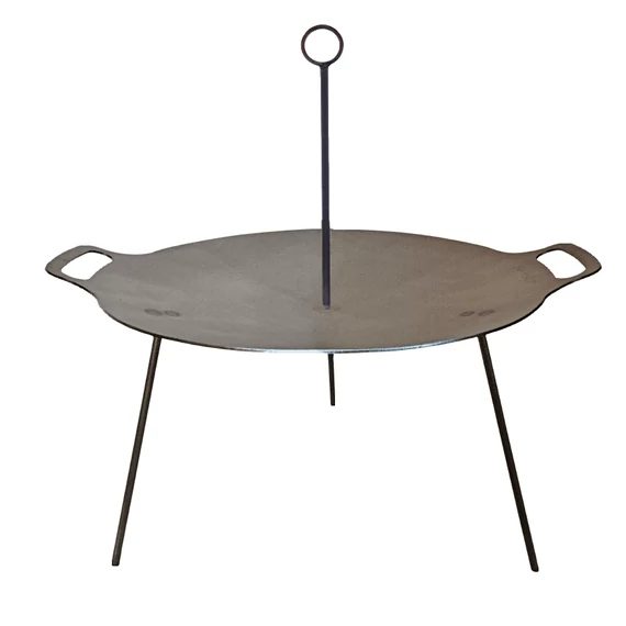 Disc grătar cu dublă funcție 40 cm - cu 3 picioare și cuier
