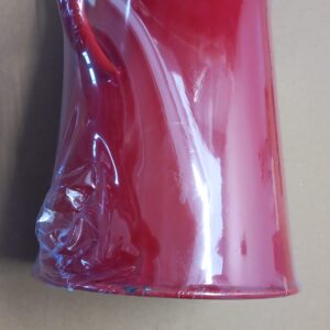 Borcan roșu smălțuit pentru grăsime 2 litri Resigilat