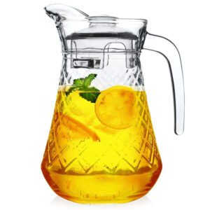 Carafă din sticlă cu capac 1,4 L
