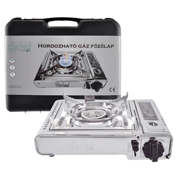 Aragaz portabil inox cu cartuș butan