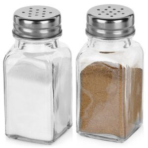 Set solniță și piperniță din sticlă 80 ml, 2 bucăți