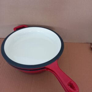 Oala dublă din fontă emailata cu mâner 2 în 1 pentru cuptor 27x10 cm Resigilat