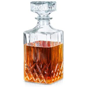 Carafă pentru whisky din sticlă cu dop de plută 900 ml