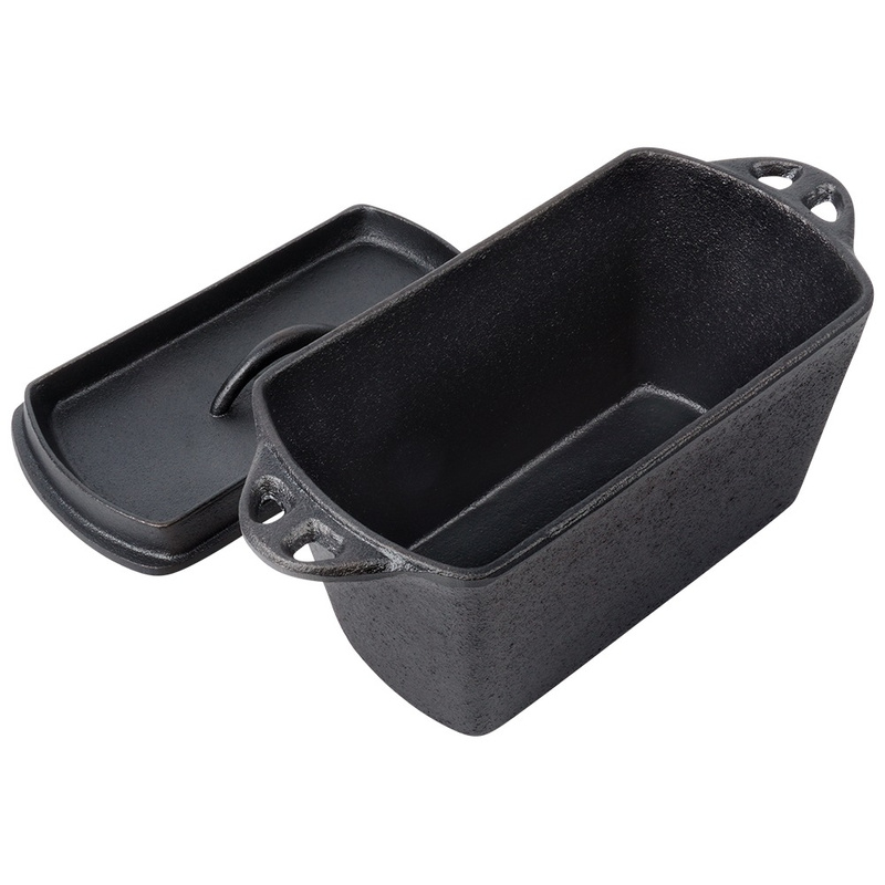 Formă de pâine din fontă cu capac, 27 cm, 2 l - imagine 3