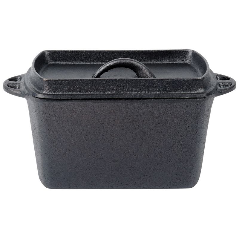 Formă de pâine din fontă cu capac, 27 cm, 2 l - imagine 4