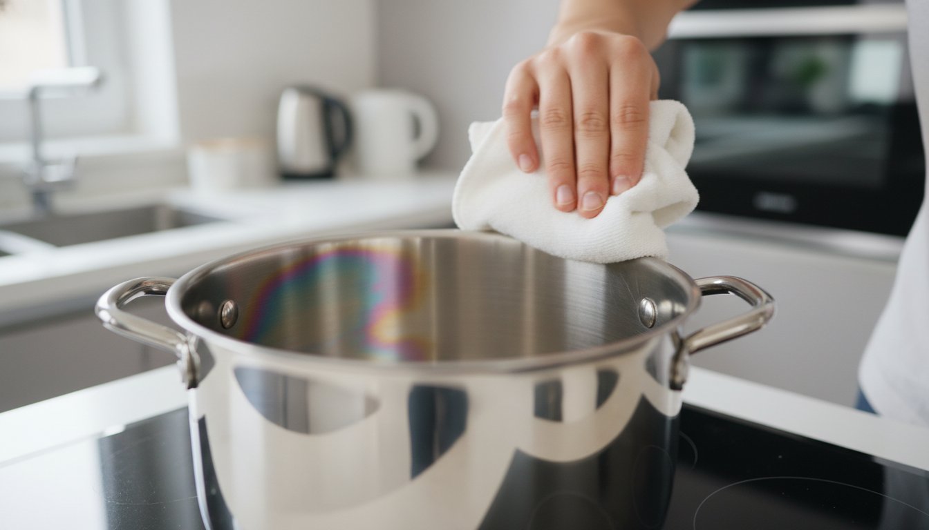 Cum se curăță petele de curcubeu de pe oalele de inox: Ghid practic