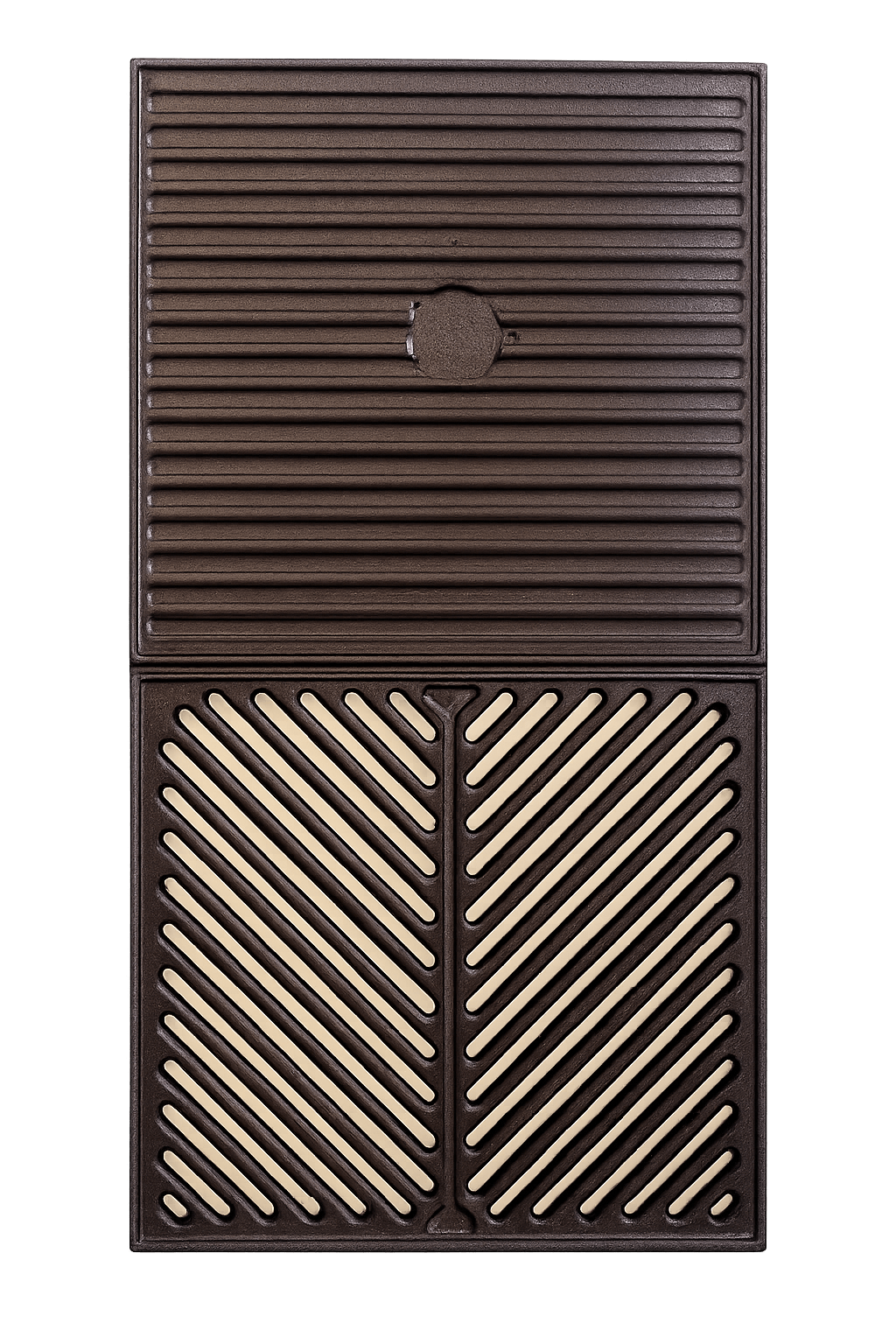 Placă grill din fontă, 60 × 34,5 cm