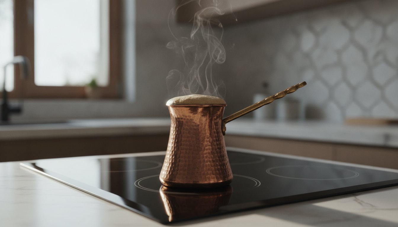 Cum se face cafea turcească la ibric de cupru: Ghidul practic 2026
