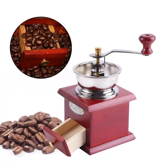 Râșniță manuală de cafea cu granulație reglabilă