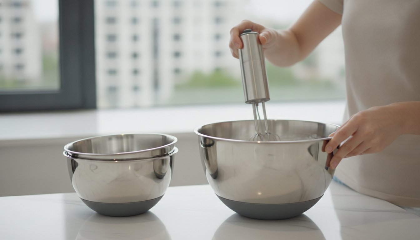 Set de boluri de amestecare din inox cu fund anti-alunecare: Ghid complet 2026