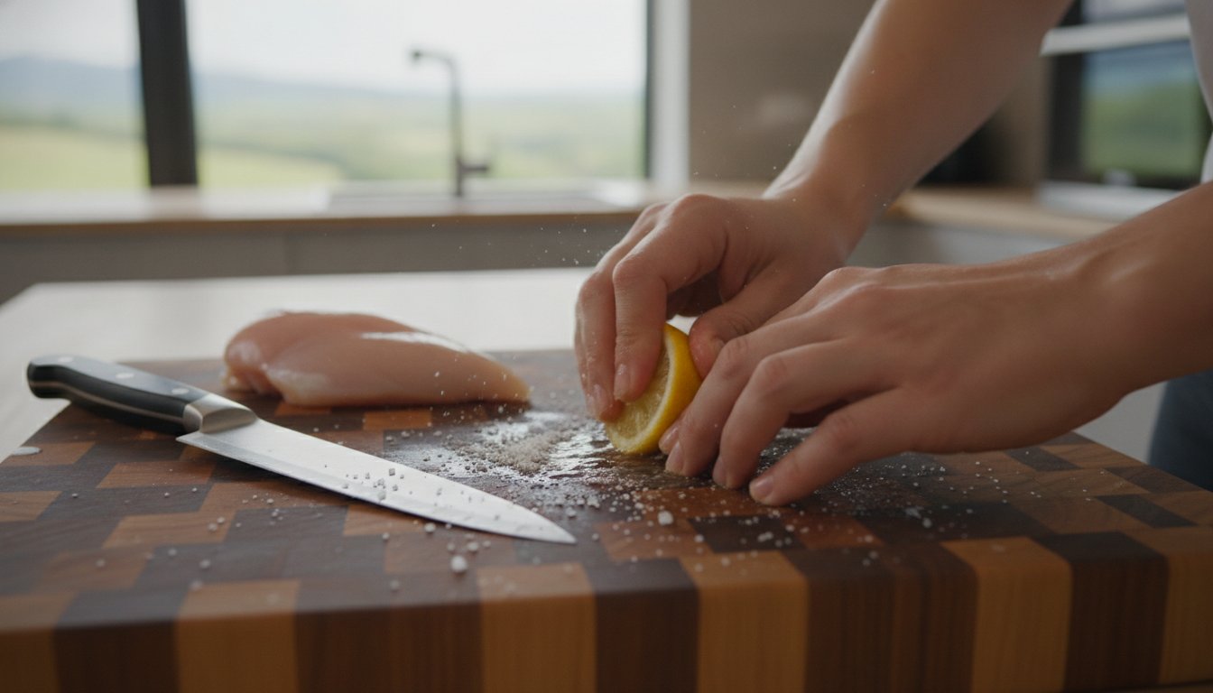 Cum se dezinfectează un tocător de lemn după carnea crudă: Ghid complet pentru o igienă sigură în 2026