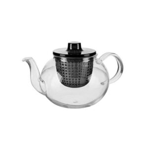 Ceainic din sticlă termorezistentă cu filtru din plastic, 0,8L
